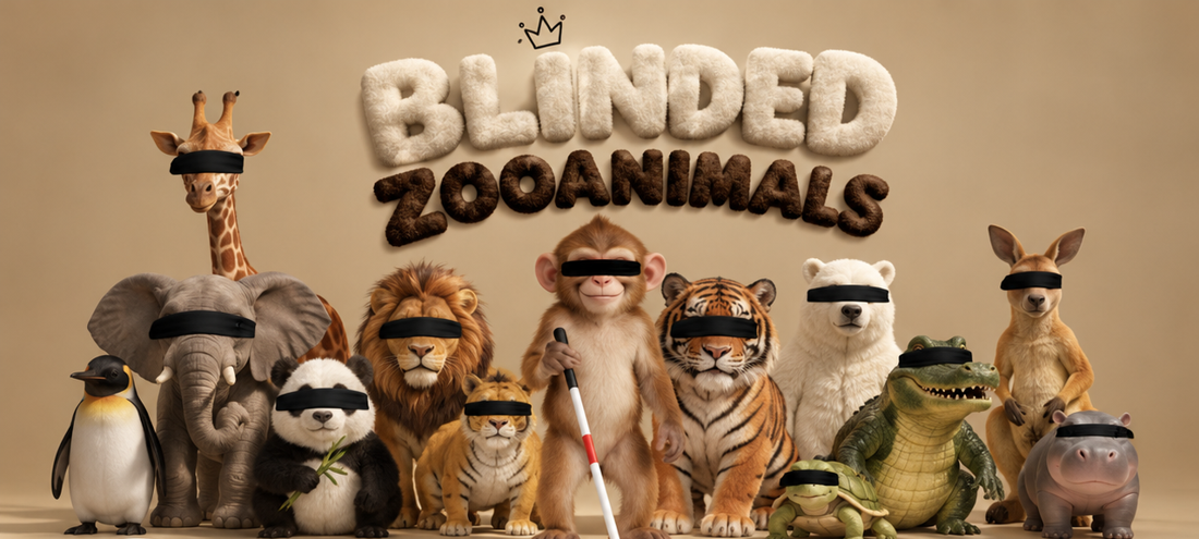 The blindfolded animal crew
